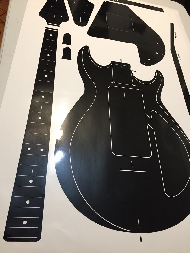 70s Gibson Grabber Bass Routing Template Based on 1975 Model. Etsy