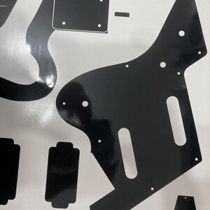 Plantilla de enrutamiento para guitarra Surfcaster de 1994, pegatina de vinilo estilo Charvel imagen 6