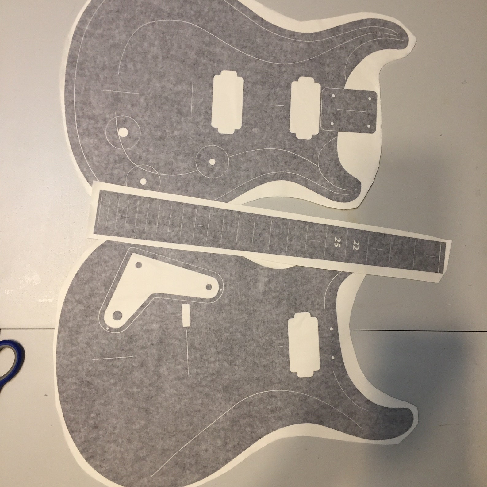 PRS Guitar Body PRS Routing Template for Guitar Building Etsy Canada