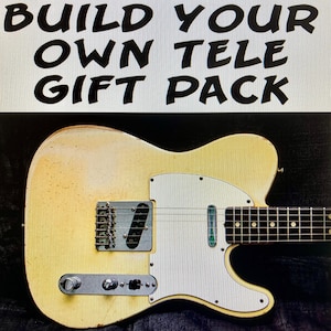 Build you own telecaster gift pack. Complete routing template plus neck and control plates. A learning present for kids/adults. ships free
