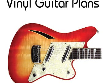Surfcaster Style Guitar Routing Template, Vinyl Sticker - Etsy