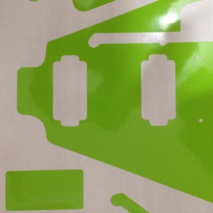 1959 Flying V Routing Template. Vinyl Sticker for Guitar Making. Flying ...