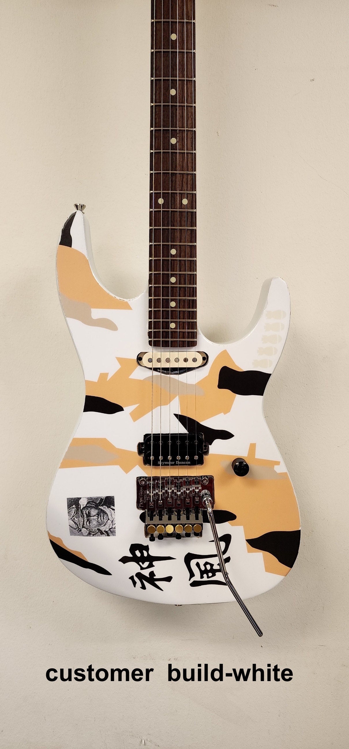 Kamikaze Guitar Wraps. Copy of Famous Lynch Guitar. High Def Print, 4 ...