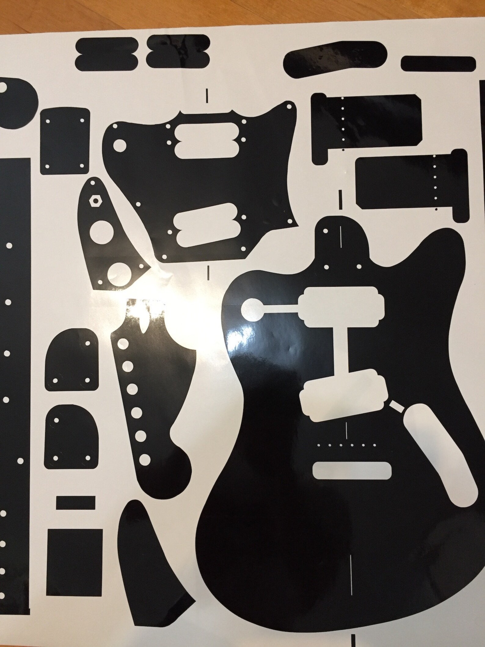 1997 Super Sonic Guitar. Routing Template for Guitar Making. Vinyl ...