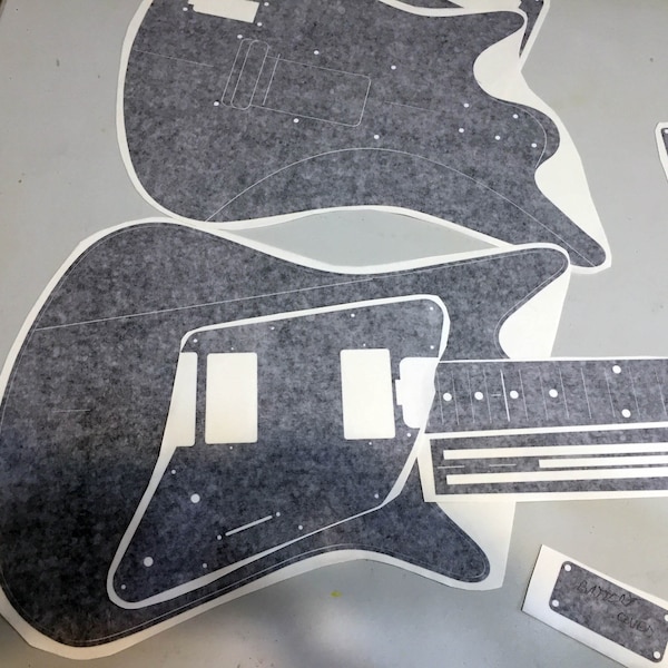 Strat Pickguard Template Etsy