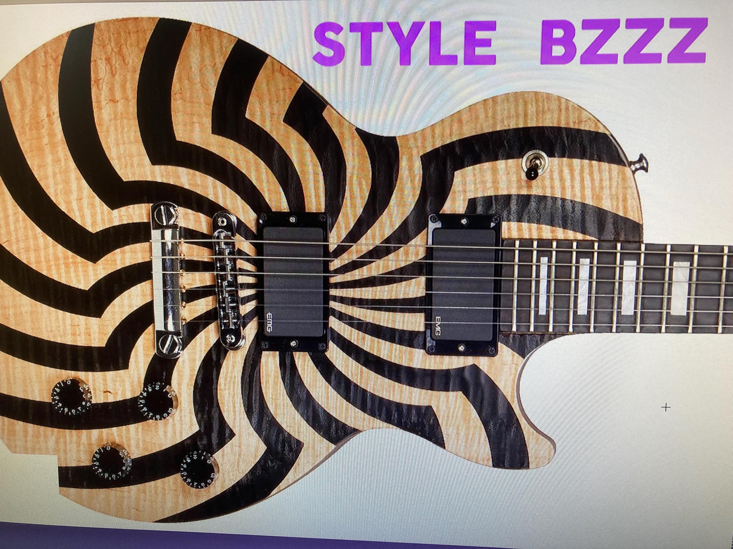 Wild Buzzsaw Bullseye Guitar Vinyl Sticker, Custom Guitar Decal - Etsy