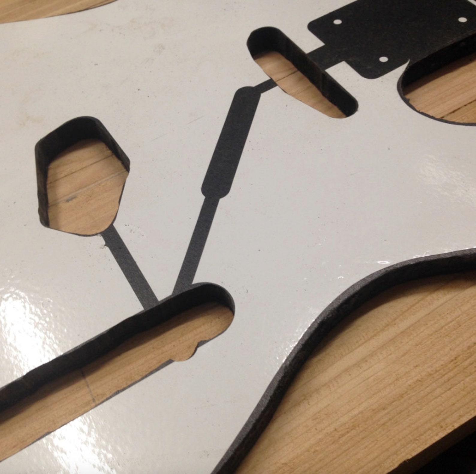 Jaguar Bass Routing Template, Adhesive Vinyl, Modern Specs - Etsy