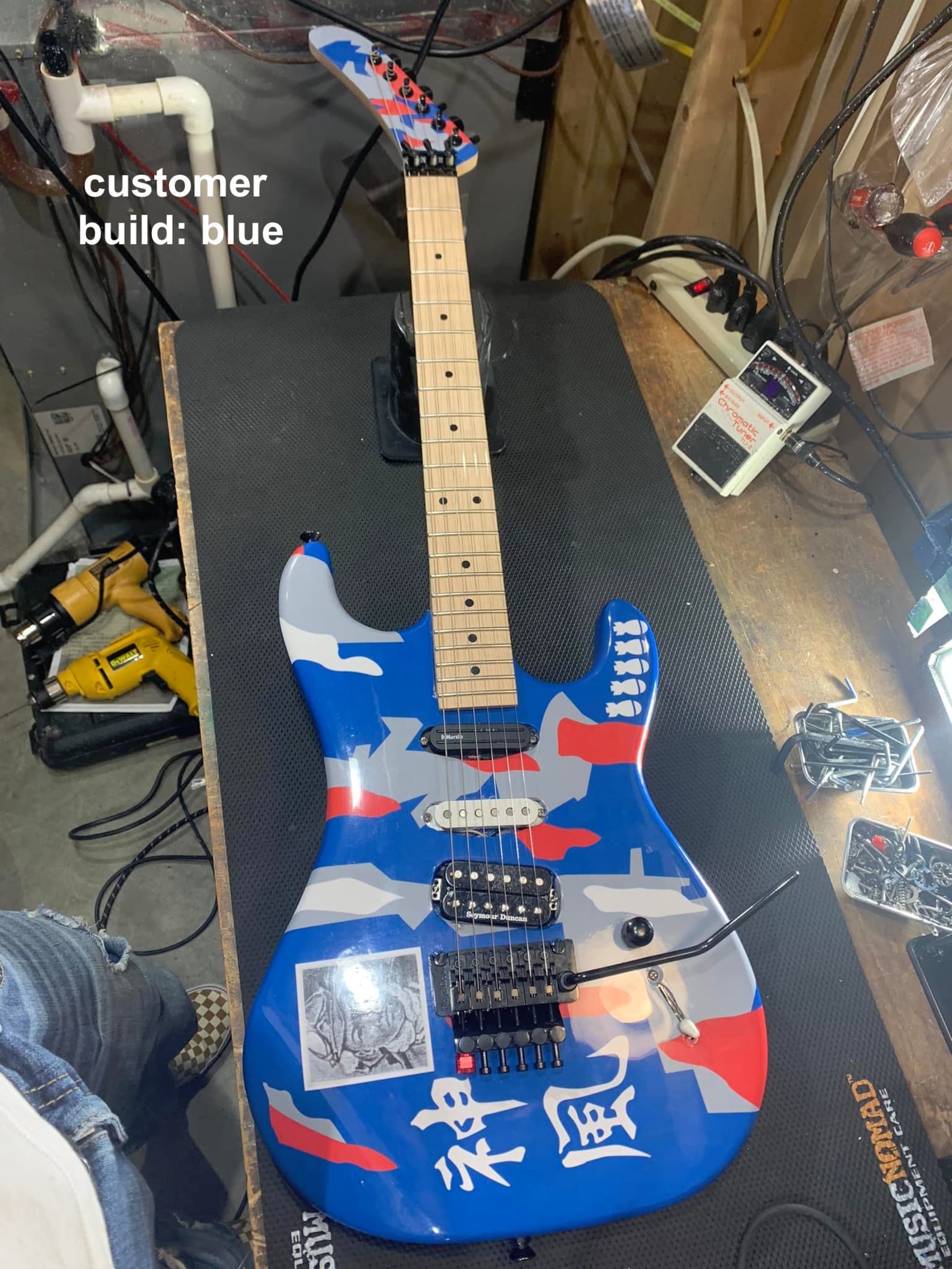 Kamikaze Guitar Wraps. Copy of Famous Lynch Guitar. High Def Print, 4 ...