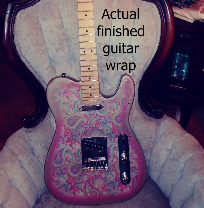 Telecaster guitar wraps. Vinyl skins to change the graphic on Etsy