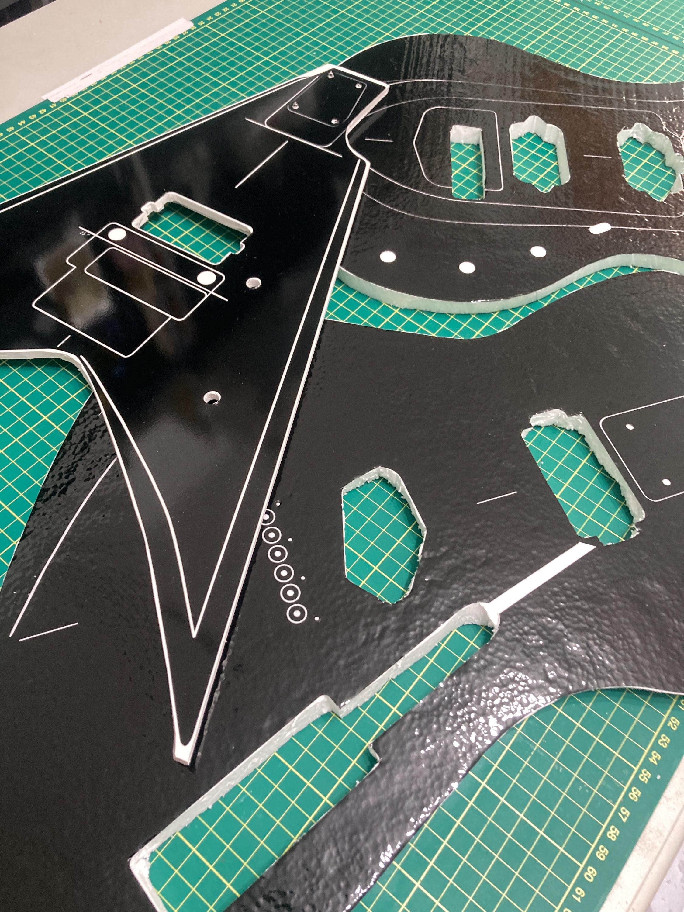 Surfcaster Style Guitar Routing Template, Vinyl Sticker - Etsy