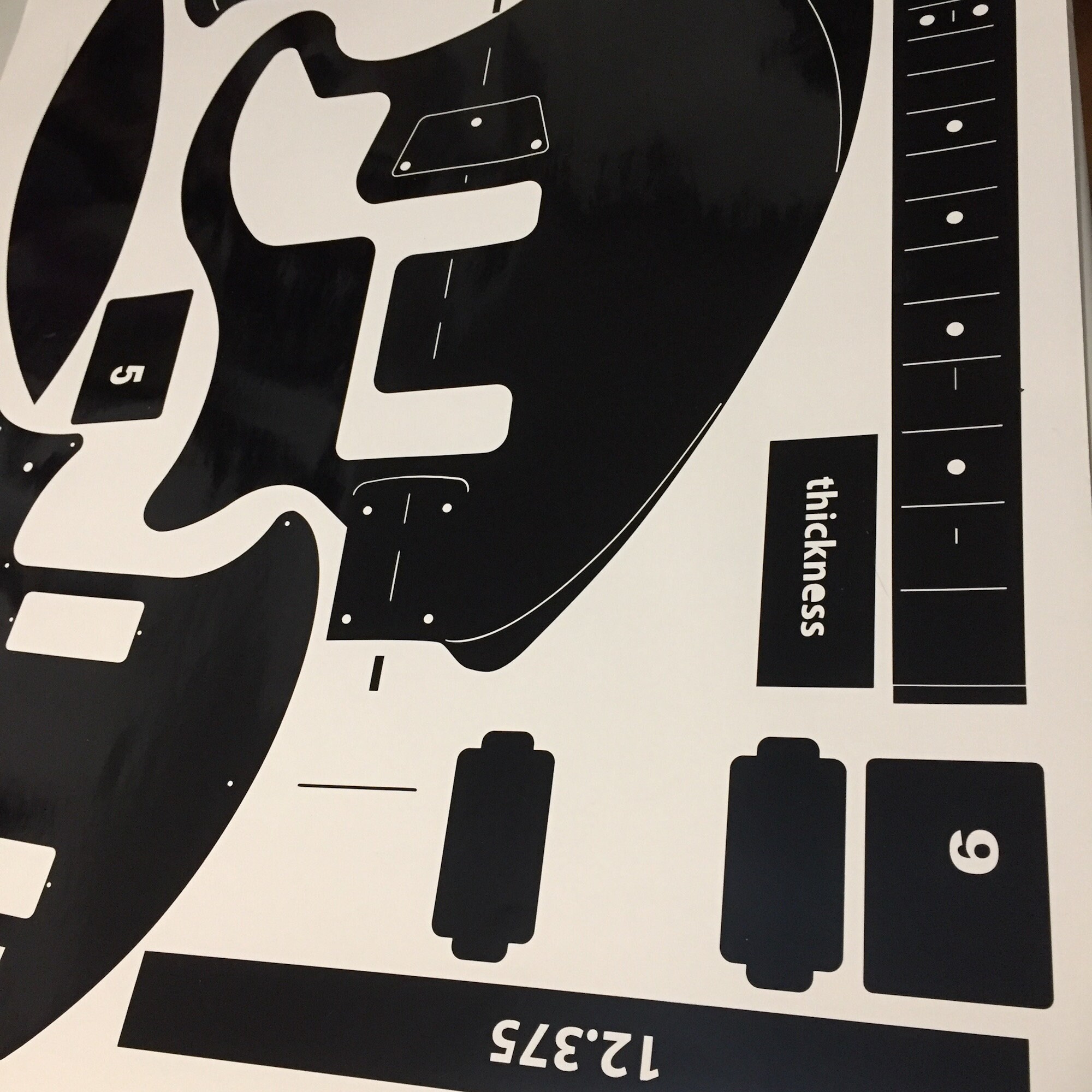 70s Ovation Breadwinner Guitar Routing Template.unique Design Etsy Canada