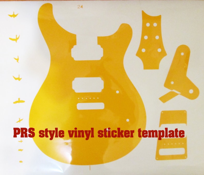 PRS guitar body PRS routing template for guitar building Etsy PRS guitar body PRS routing template for guitar building Etsy
