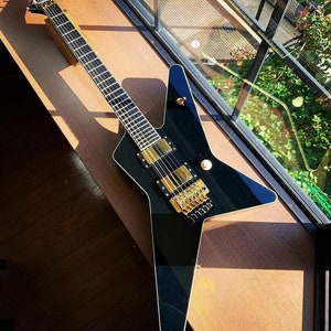 Anchang Star  guitar routing template. ESP style guitar routing template metal shredder ,necks,bevels, headstocks.  cut vinyl Free shipping!