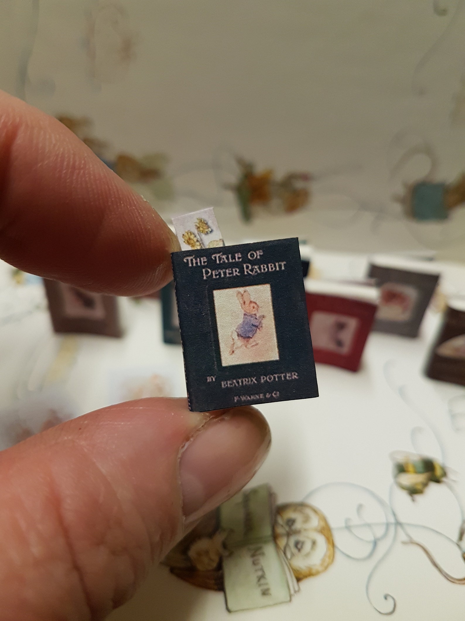 1.12 Scale Miniature Vintage Peter Rabbit Bookset. A Mix of 8 of Books ...
