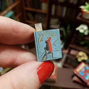 Set of 8 antique novels in 1:12 scale dollhouse miniature. image 5