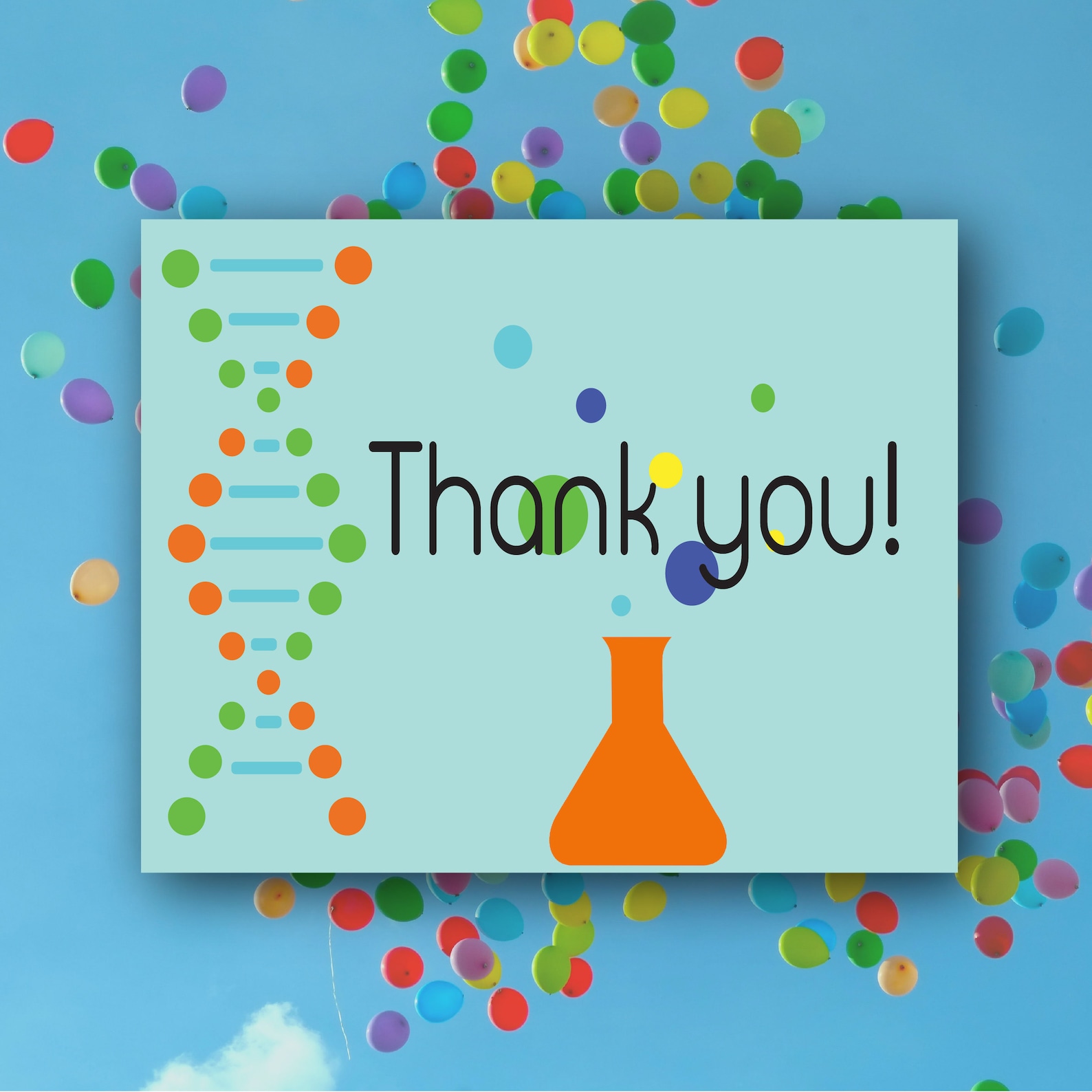 Science Party Printable Chemistry Scientist Birthday Thank - Etsy UK