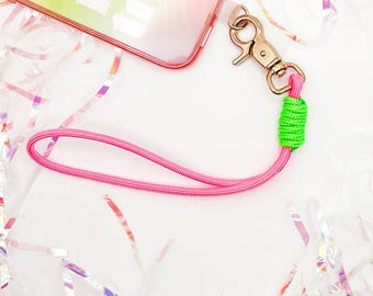 Polsbandje van WATERMELOEN | Paracord-telefoonarmband | Handsfree-sleutelhanger | Polsbandje