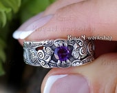 Celtic Cat ring. Celtic ring. Viking Cat ring. Viking jewelry