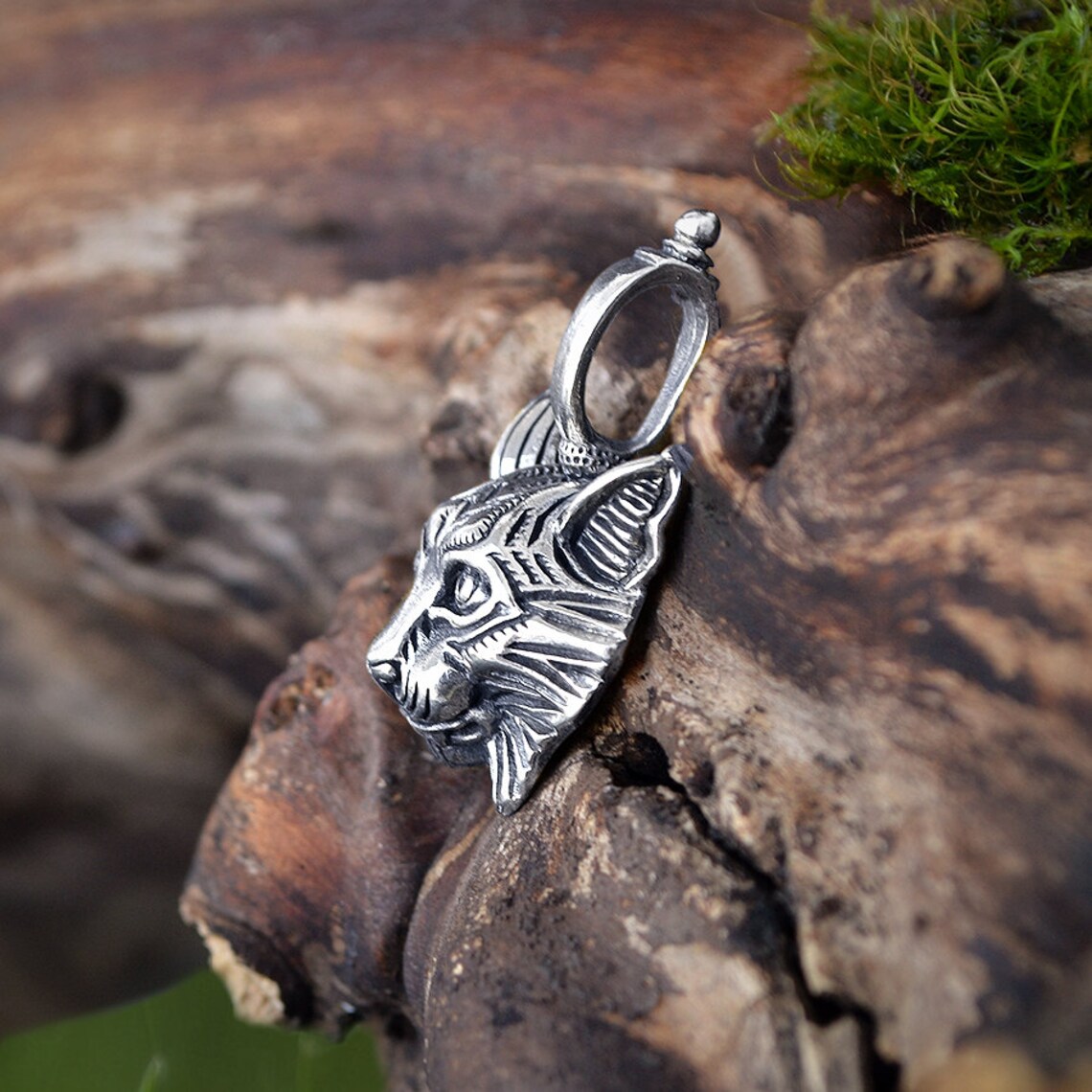 Lynx Pendant Bobcat Pendant Lynx head Pendant. Cat Pendant Etsy