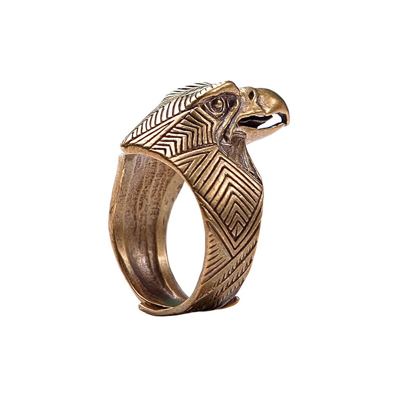 Eagle ring. Eagle head ring. Eagle Jewelry Eagle Power Animal Etsy