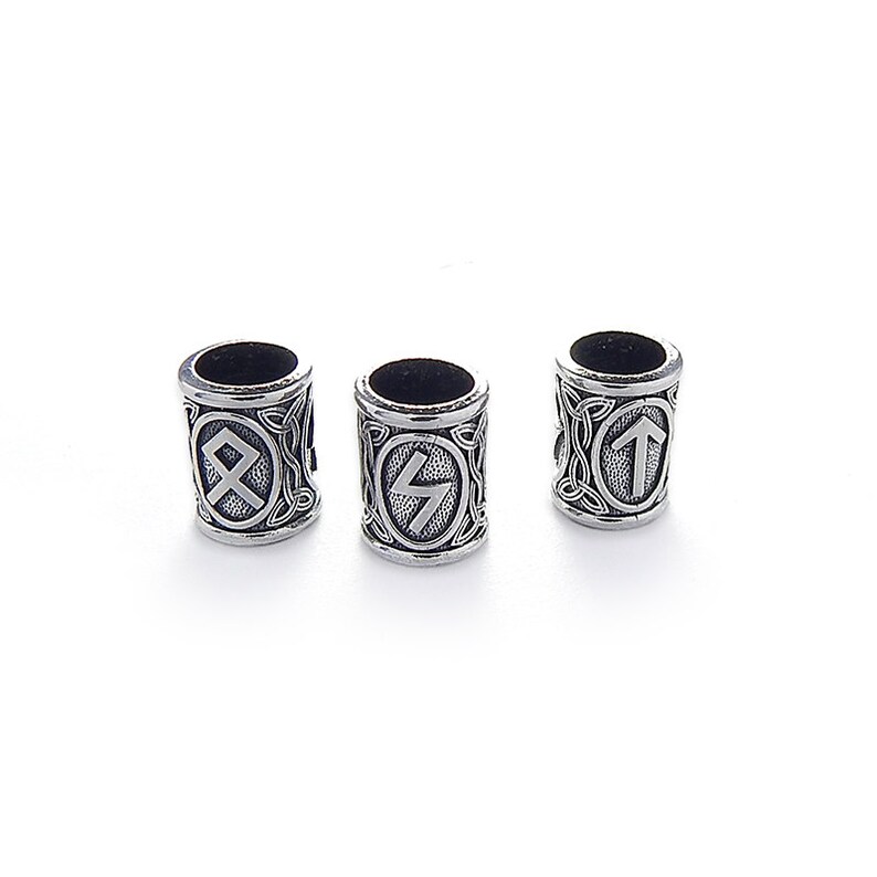 Viking Runes beads. Beads for Beards or Hair. Viking Rune | Etsy