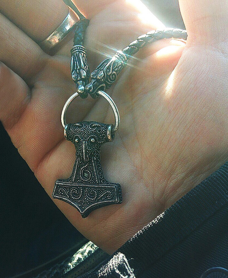 Viking Necklace Thors Hammer. Thor's Mjöllnir. Viking Etsy