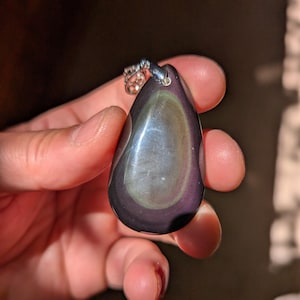 Celestial Eye Obsidian Pendant quality B+ 10