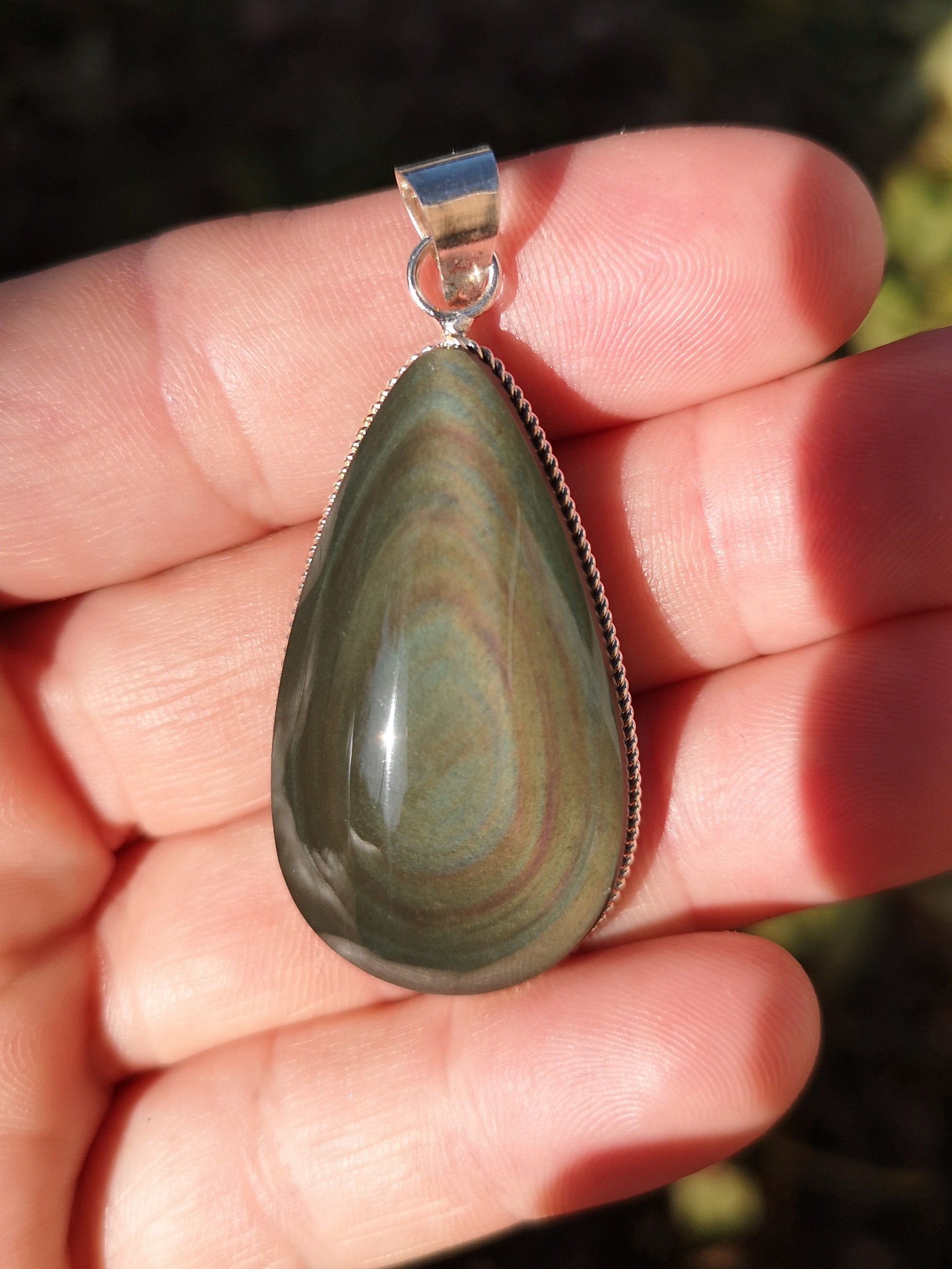 Heavenly Eye Obsidian Pendant 26