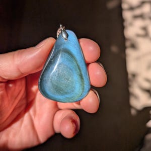 Celestial Eye Obsidian Pendant quality B+ 18