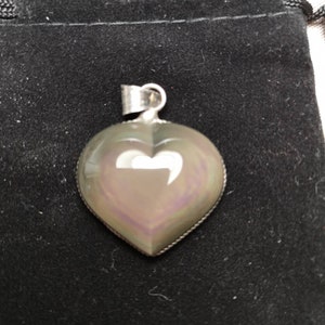 Obsidian Pendant Heavenly Eye Heart 9