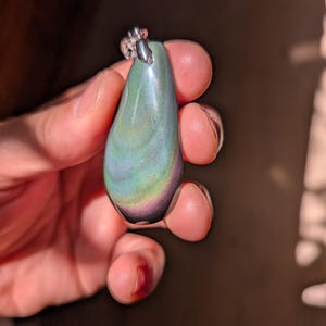 Celestial Eye Obsidian Pendant quality B+ 9