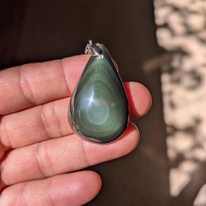 Celestial Eye Obsidian Pendant quality B+ 5