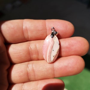 Rhodochrosite pendant 1