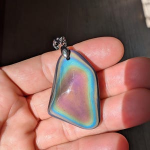 AAA 3 Freeform Celestial Eye Obsidian Pendant