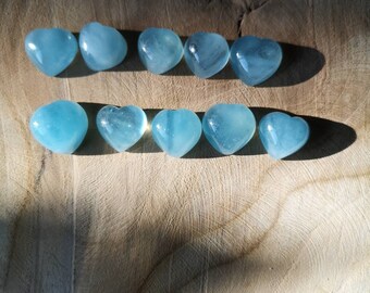 Small heart in Aquamarine