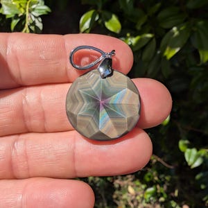 Obsidian Celestial Eye Star Pendant 1
