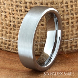 Men&#39;s Tungsten Ring, Tungsten Ring, Men&#39;s Tungsten Band, Tungsten Wedding Ring, Men&#39;s Ring, Tungsten, Silver Men&#39;s Ring, Personalized Ring