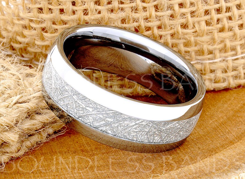 Tungsten Ring, Mens Tungsten Ring, Meteorite Ring, 8mm Tungsten Ring, Mens Meteorite shops Ring, Mens Wedding Ring, Anniversary Ring