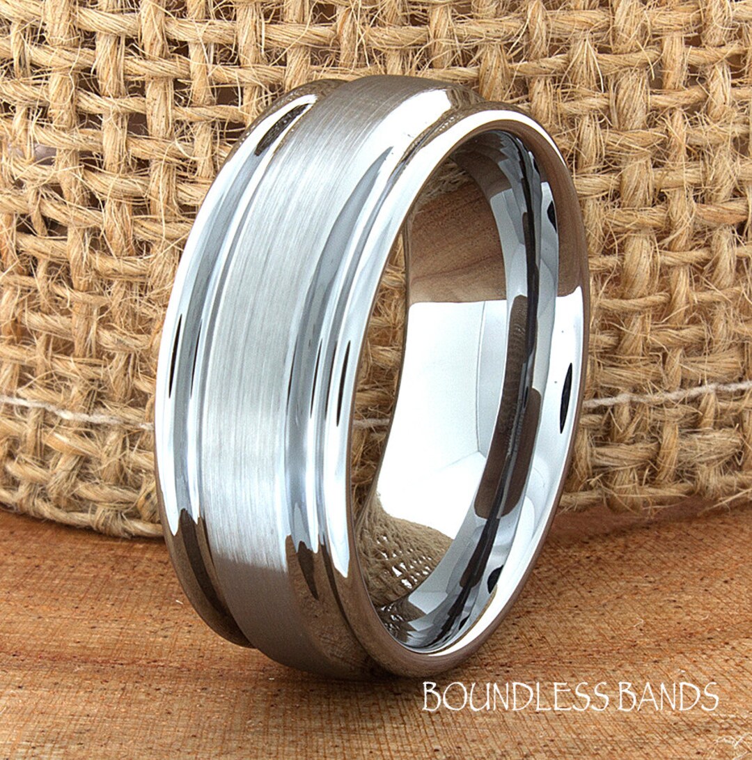 Tungsten Ring, Men's Tungsten Wedding Band, Men's Tungsten Ring ...