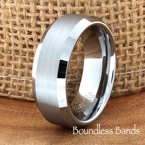 Tungsten Ring, Men&#39;s Tungsten Wedding Band, Men&#39;s Tungsten Ring, Tungsten Band, Tungsten, Men&#39;s Tungsten, Personalized Engraving, Men&#39;s Ring