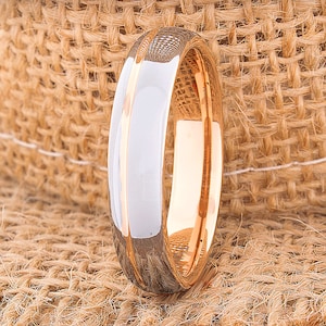 Tungsten Ring, Men&#39;s Tungsten Wedding Band, Men&#39;s Silver Wedding Band, Rose Gold Tungsten Ring, Tungsten, Tungsten Band, Personalized Ring
