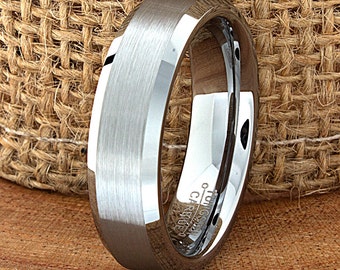 Tungsten Ring, Men's Tungsten Wedding Band, Men's Tungsten Ring, Tungsten Band, Tungsten, Men's Tungsten, Customized Engraving, Men's Ring