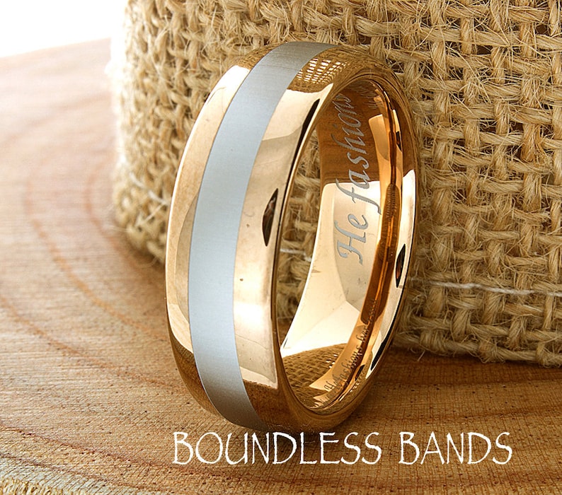 Tungsten Wedding Band Men's Tungsten Wedding Band Etsy