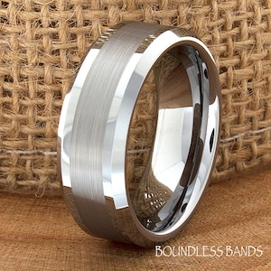 Tungsten Ring, Men&#39;s Tungsten Wedding Band, Men&#39;s Tungsten Ring, Tungsten Band, Tungsten, Men&#39;s Tungsten, Customized Engraving, Men&#39;s Ring