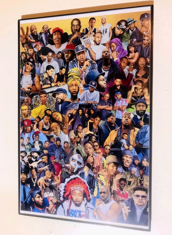 Legends of HIP HOP 2 - Framed Print - Etsy Denmark
