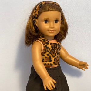 Funky skirt, top and headband for your AG or 18 inch doll
