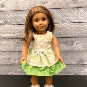 Daisy ruffle dress for your 18 inch or AG doll