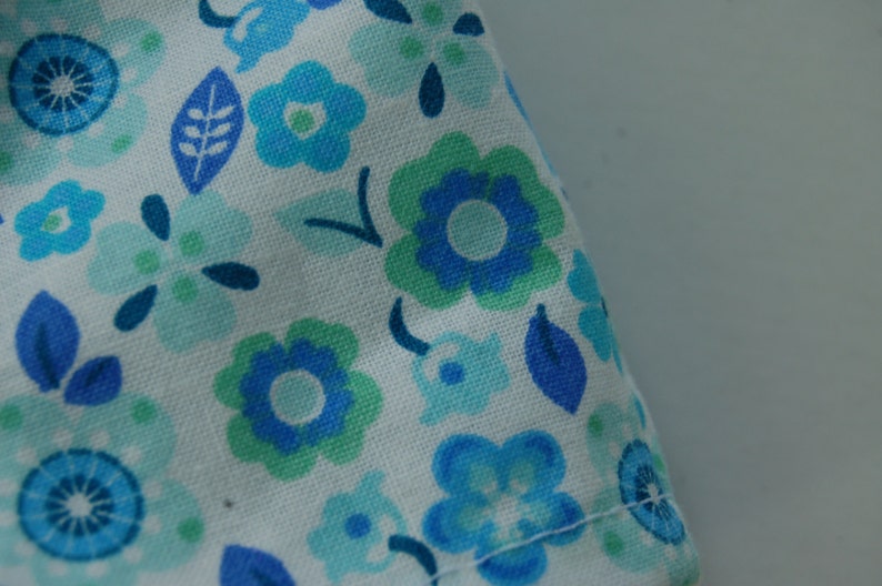 blue flower shorts and crop top for your American Girl or 18 inch doll image 5