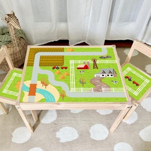 Summer Farmscape | Ikea Latt Decals | Ikea Latt Table | Ikea Hack | Kids Playroom Decor | Kids Decor | Kids Toys