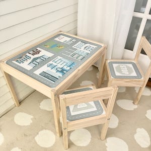 City Scape | Ikea Latt Decals | Ikea Latt Table | Ikea Hack | Kids Playroom Decor | Kids Decor | Kids Toys